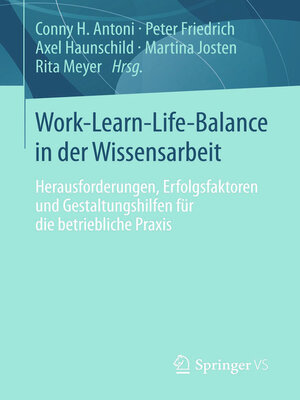 cover image of Work-Learn-Life-Balance in der Wissensarbeit